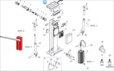 FAAC 410033 Integrated lamp B680h