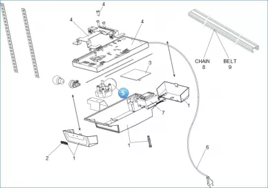 FAAC 63002415 Spare parts d700 hs motor