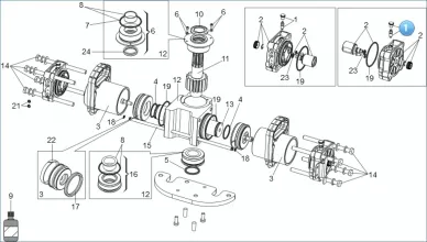 FAAC 63003308 Purging valve group 750/s800