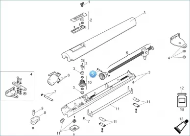 FAAC 63003355 Worm screw group