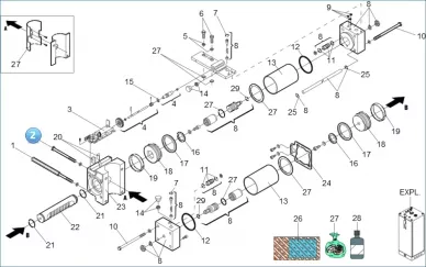 FAAC 7011345 Mounting bolt 760