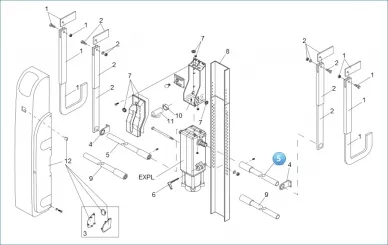 FAAC 736022 Pair of trasmis.tubes l=1.5m w/side supp