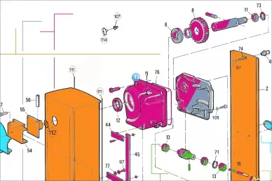 NICE BMG1512R01.4567 upper housing of the WIL, WIDE M gearmotor