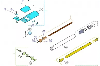 Nice PD0868A0002 Unlocking shaft TOO  
