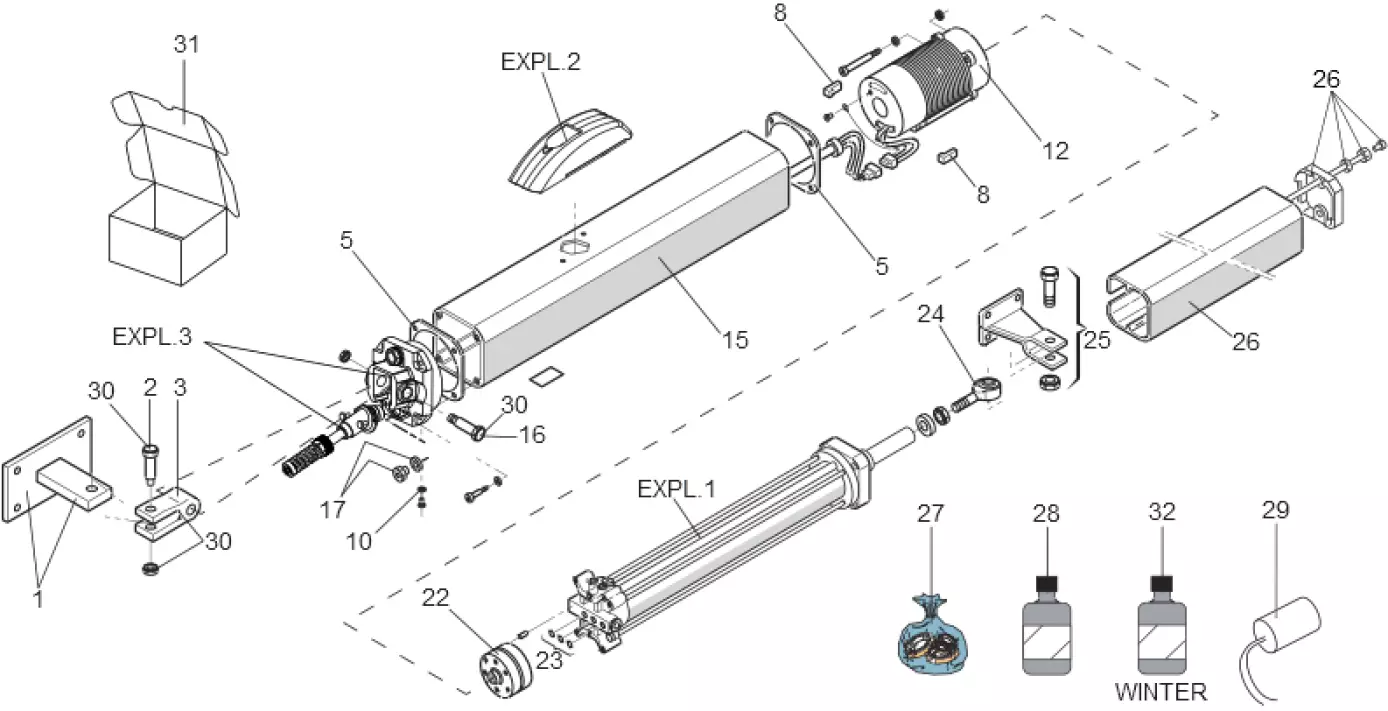 Service parts FAAC Faac 400 SBS