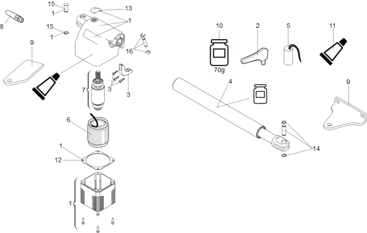 Service parts FAAC Faac 414 P L SX