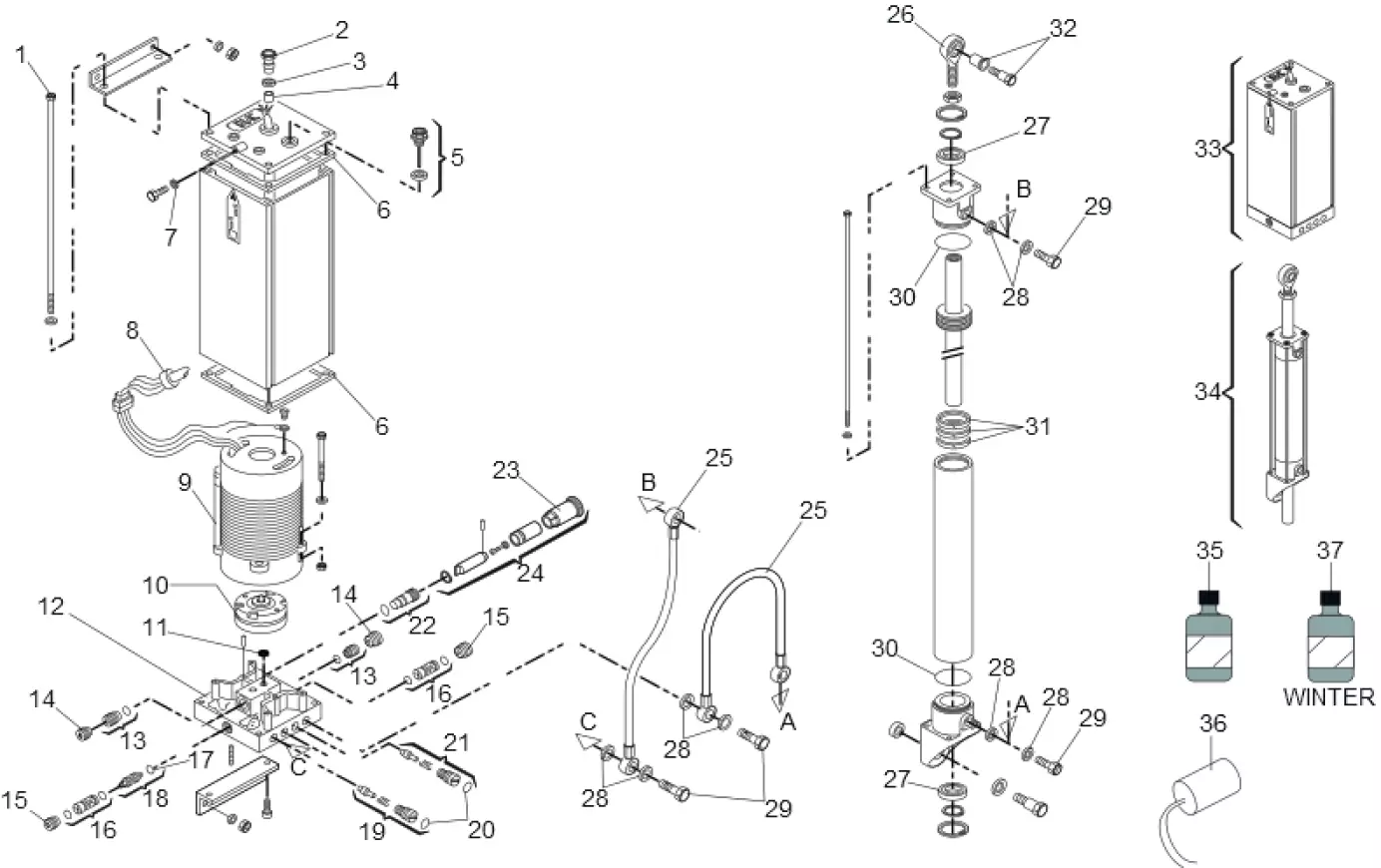 Service parts FAAC Faac 615 STD 2
