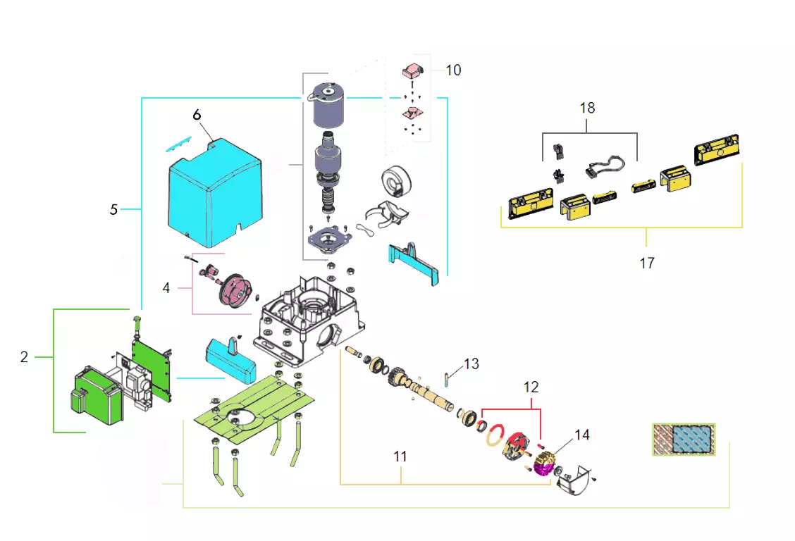 Service parts FAAC Faac 740 24V