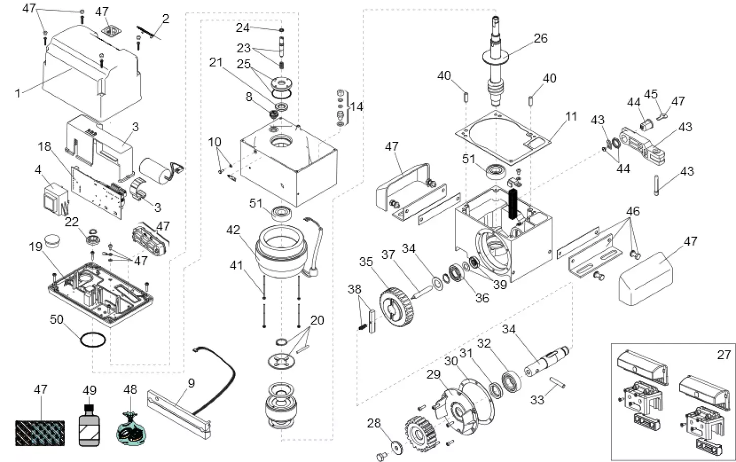 Service parts FAAC Faac 844 ER 115V UL