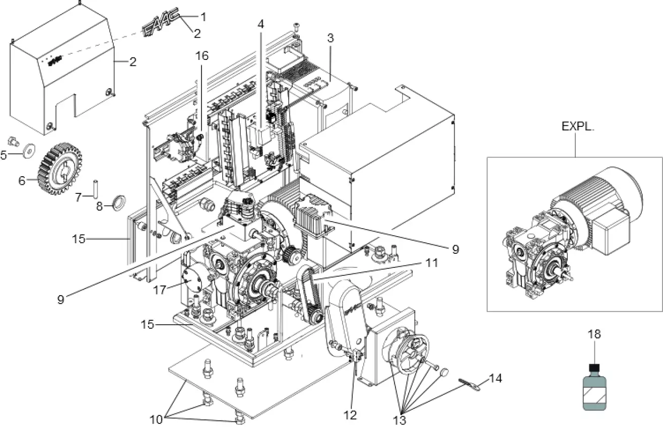 Service parts FAAC Faac C850