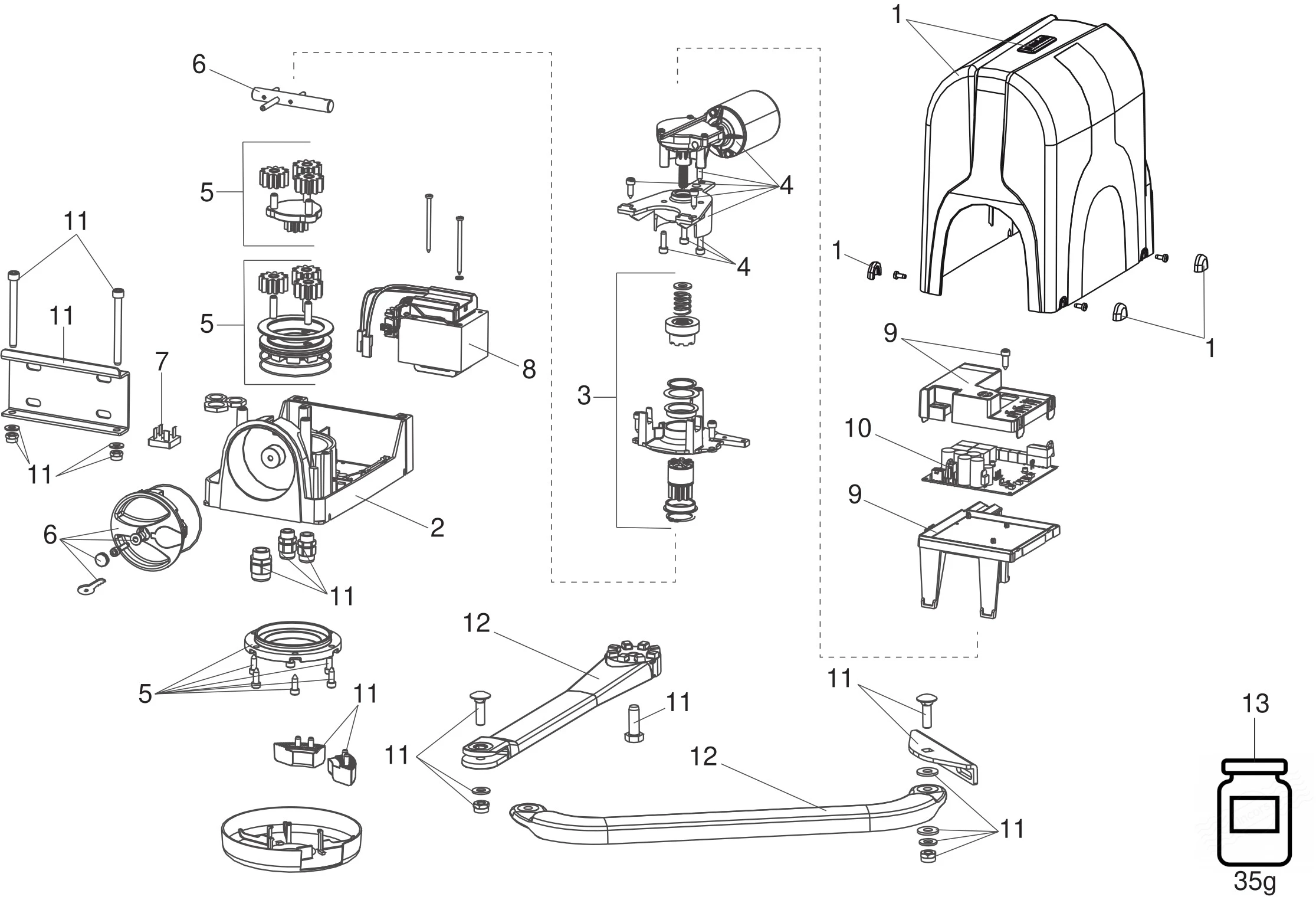 Service parts Genius Genius Compas