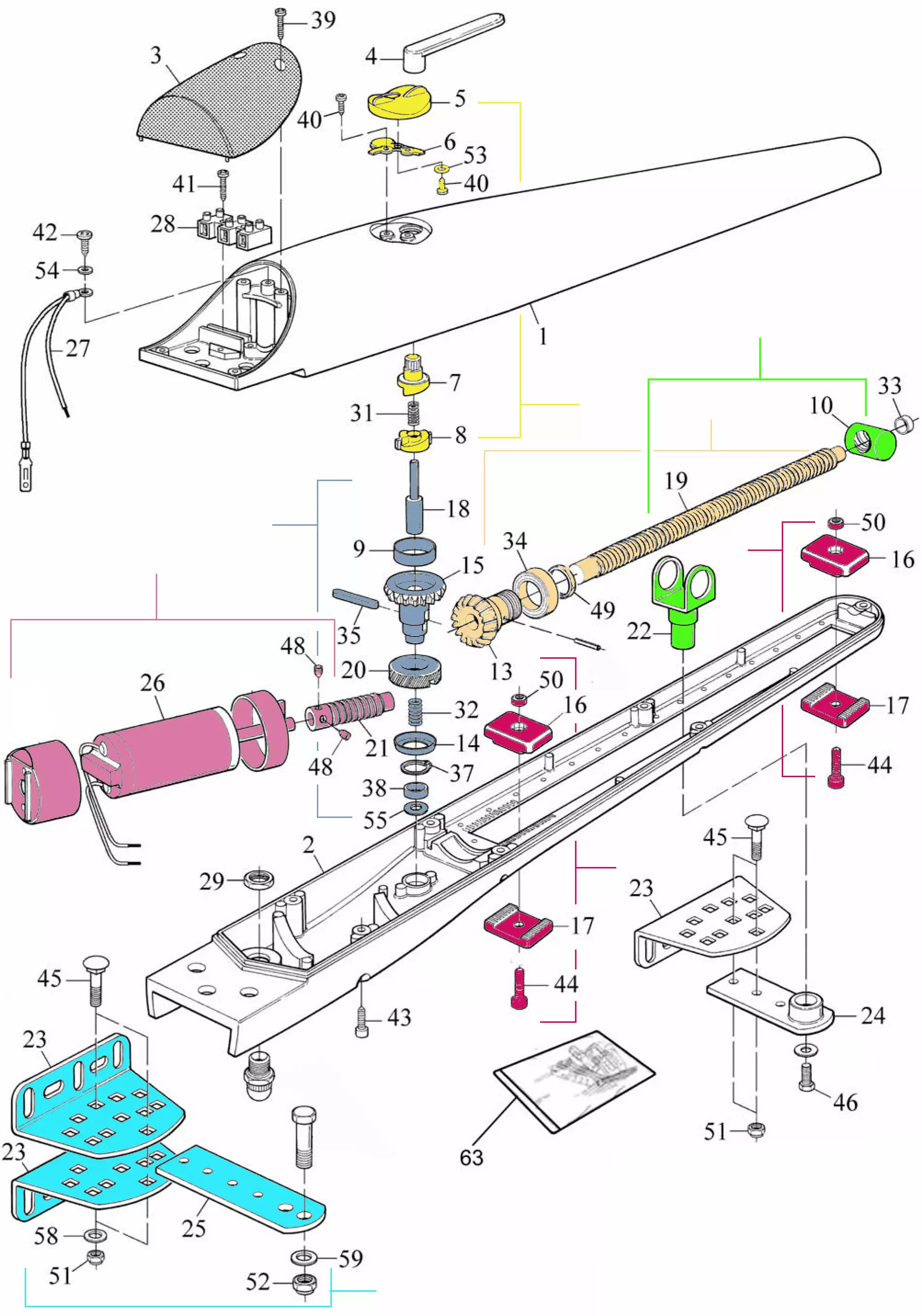 Service parts Mhouse Mhouse WG2S