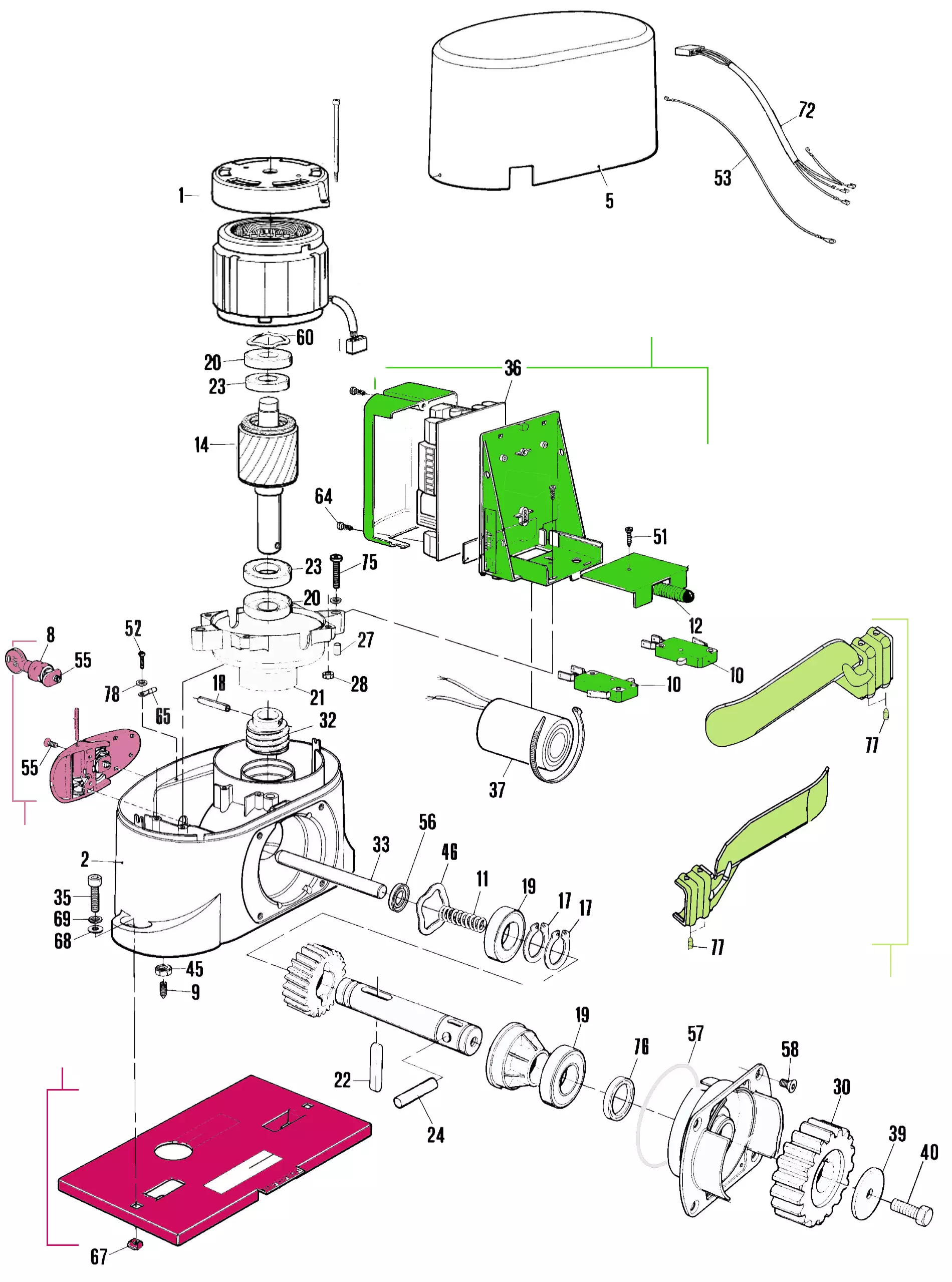 Service parts Nice Nice Rokit 300 (ROKCE)
