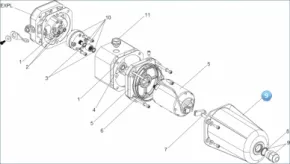 FAAC 63000055 Motor cover group