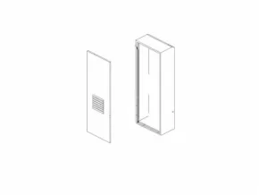 FAAC 63000628 Upright and door (ral2004) 640