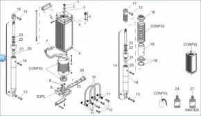 FAAC 725203 Articulated cylinder spare part